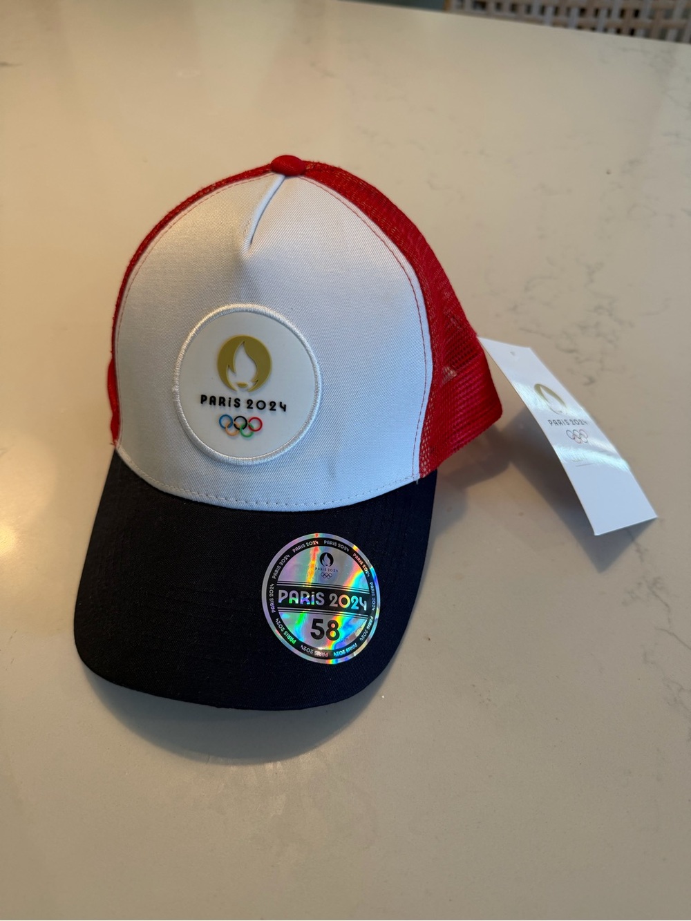 Trucker Cap - Paris Olympics 2024 Red, White & Black